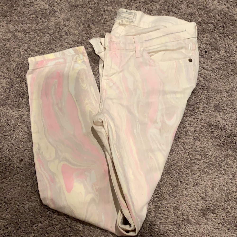Current/Elliott marble jeans